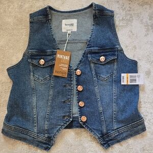 Kensie Blue Denim Vest